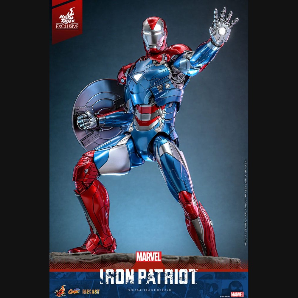 Hot Toys Marvel: Iron Man - Iron Patriot Masterpiece Diecast 1/6 Actionfigur