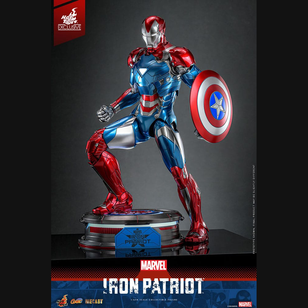 Hot Toys Marvel: Iron Man - Iron Patriot Masterpiece Diecast 1/6 Actionfigur