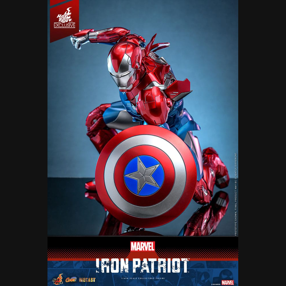 Hot Toys Marvel: Iron Man - Iron Patriot Masterpiece Diecast 1/6 Actionfigur