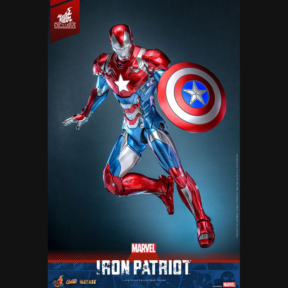 Hot Toys Marvel: Iron Man - Iron Patriot Masterpiece Diecast 1/6 Actionfigur