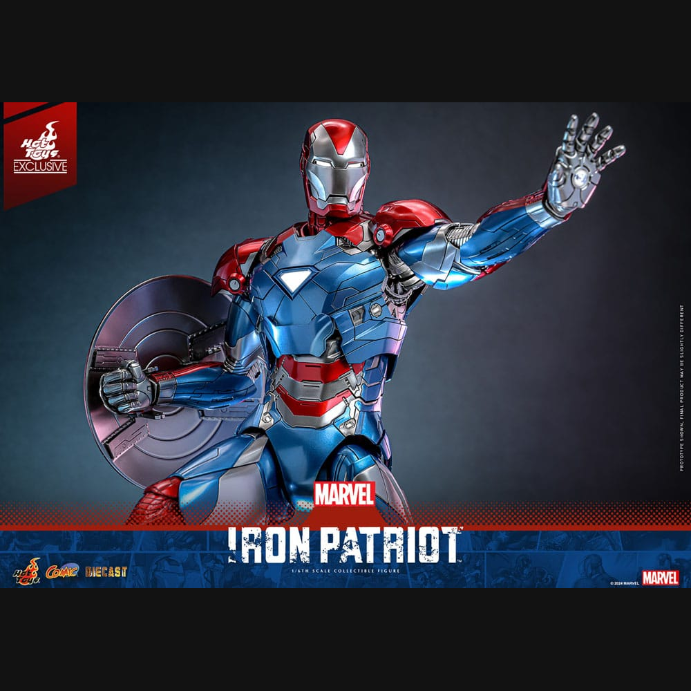 Hot Toys Marvel: Iron Man - Iron Patriot Masterpiece Diecast 1/6 Actionfigur