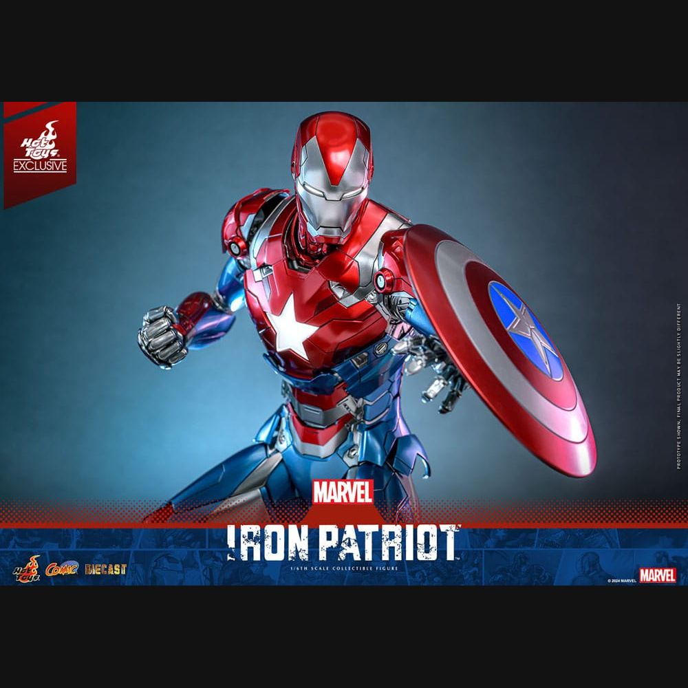 Hot Toys Marvel: Iron Man - Iron Patriot Masterpiece Diecast 1/6 Actionfigur