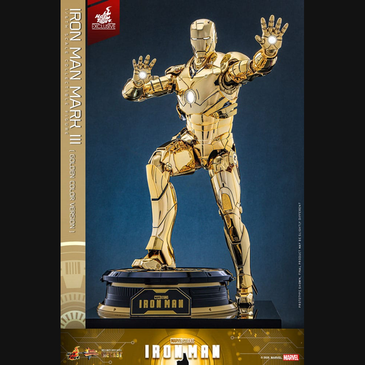 Hot Toys Marvel: Iron Man - Iron Man Mark III (Gold) Masterpiece Diecast 1/6 Actionfigur