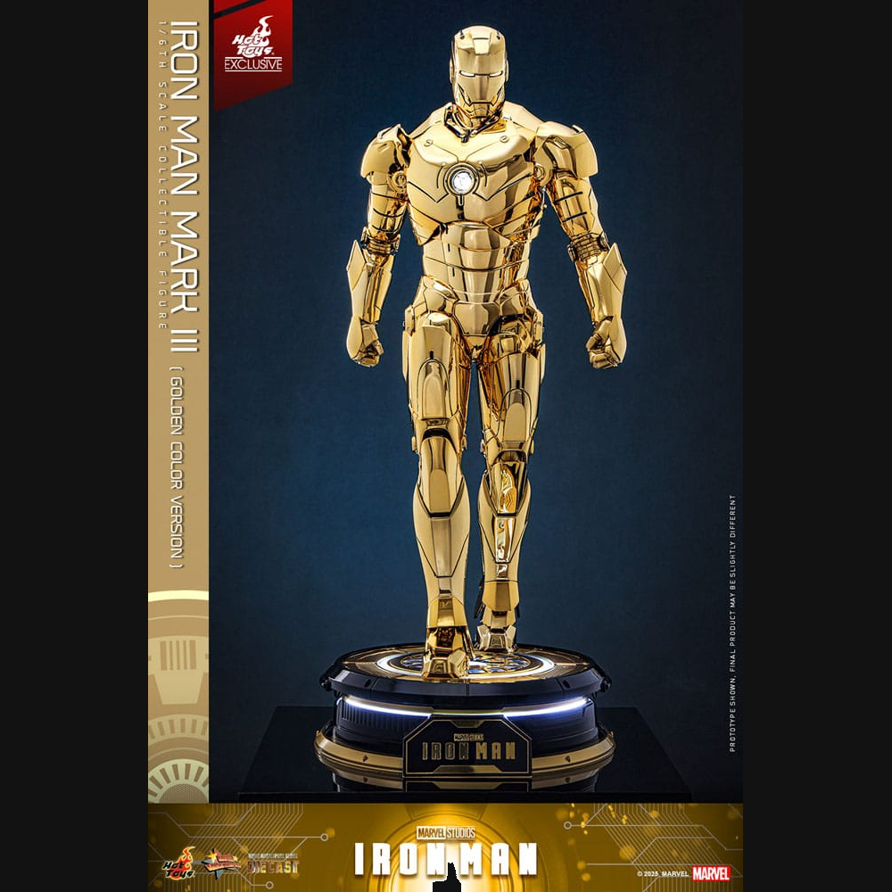 Hot Toys Marvel: Iron Man - Iron Man Mark III (Gold) Masterpiece Diecast 1/6 Actionfigur