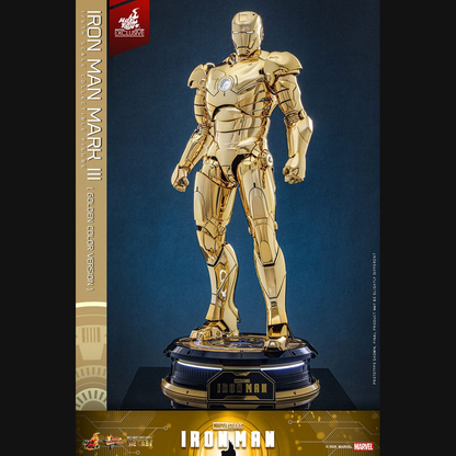 Hot Toys Marvel: Iron Man - Iron Man Mark III (Gold) Masterpiece Diecast 1/6 Actionfigur