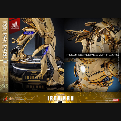 Hot Toys Marvel: Iron Man - Iron Man Mark III (Gold) Masterpiece Diecast 1/6 Actionfigur