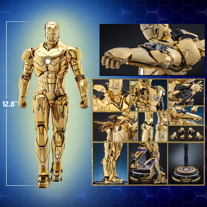Hot Toys Marvel: Iron Man - Iron Man Mark III (Gold) Masterpiece Diecast 1/6 Actionfigur