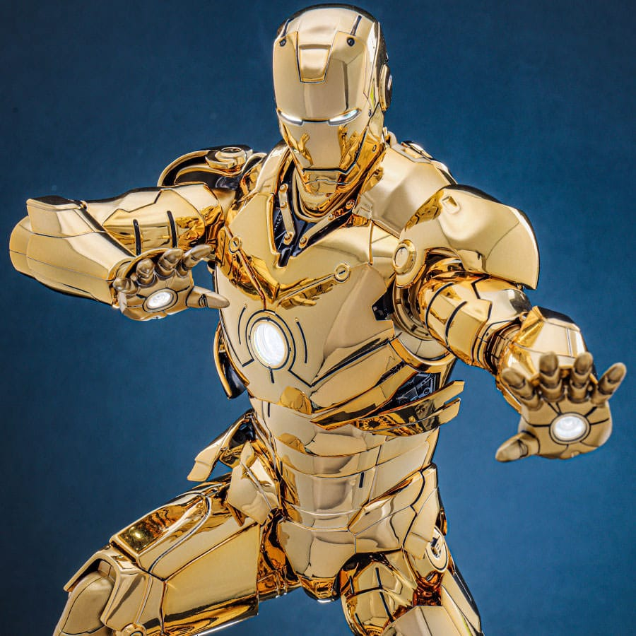 Hot Toys Marvel: Iron Man - Iron Man Mark III (Gold) Masterpiece Diecast 1/6 Actionfigur