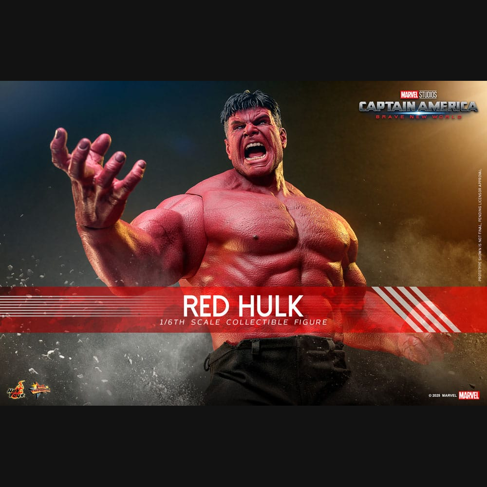 Hot Toys Marvel: Captain America Brave New World - Red Hulk Masterpiece 1/6 Actionfigur