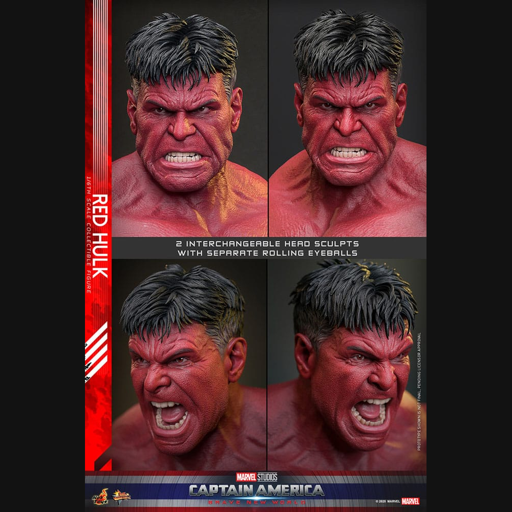 Hot Toys Marvel: Captain America Brave New World - Red Hulk Masterpiece 1/6 Actionfigur