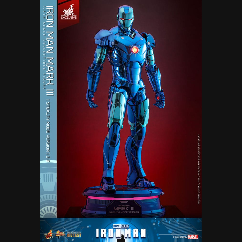 Hot Toys Iron Man - Iron Man Mark III (Stealth Mode) 2.0 Masterpiece Diecast 1/6 Actionfigur