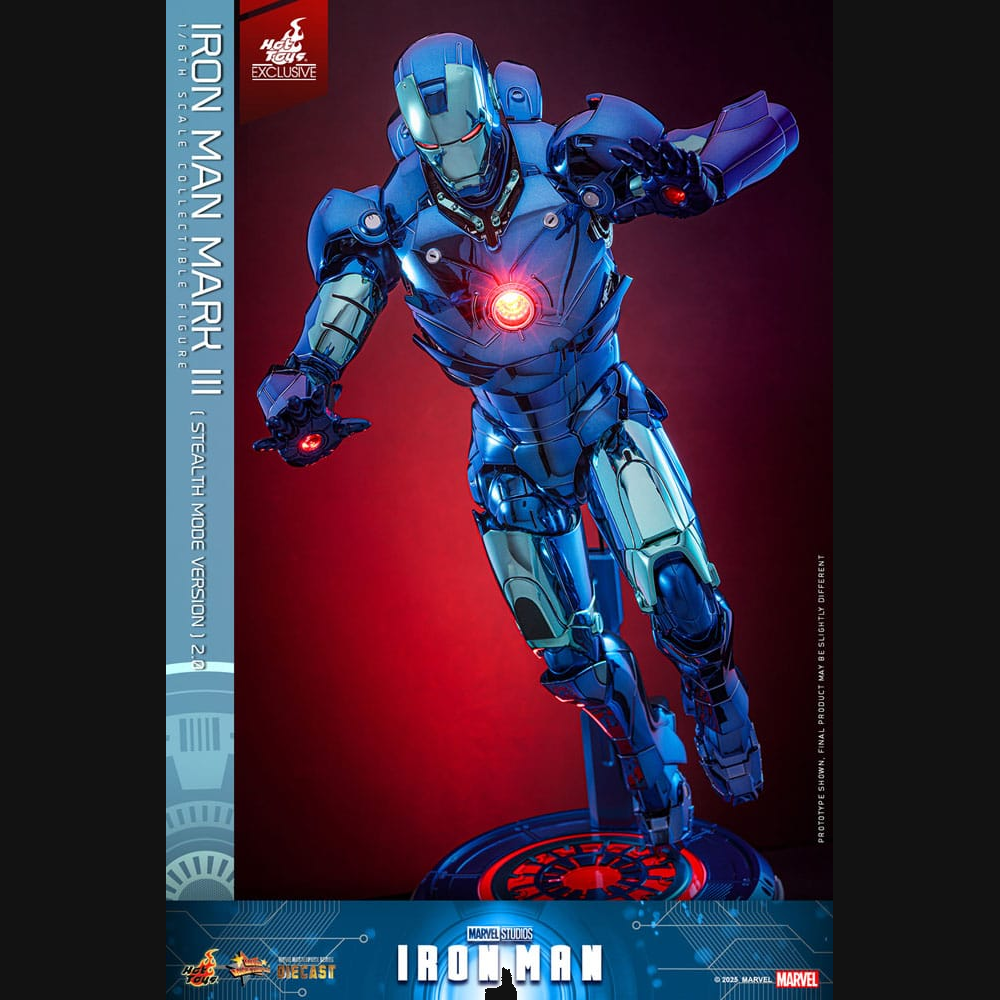 Hot Toys Iron Man - Iron Man Mark III (Stealth Mode) 2.0 Masterpiece Diecast 1/6 Actionfigur