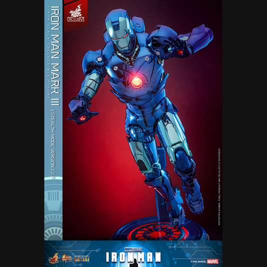 Hot Toys Marvel: Iron Man - Iron Man Mark III (Stealth Mode) 2.0 Masterpiece Diecast 1/6 Actionfigur