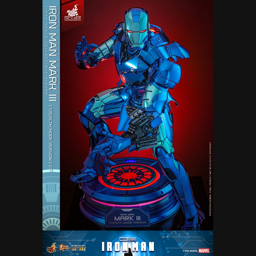 Hot Toys Iron Man - Iron Man Mark III (Stealth Mode) 2.0 Masterpiece Diecast 1/6 Actionfigur