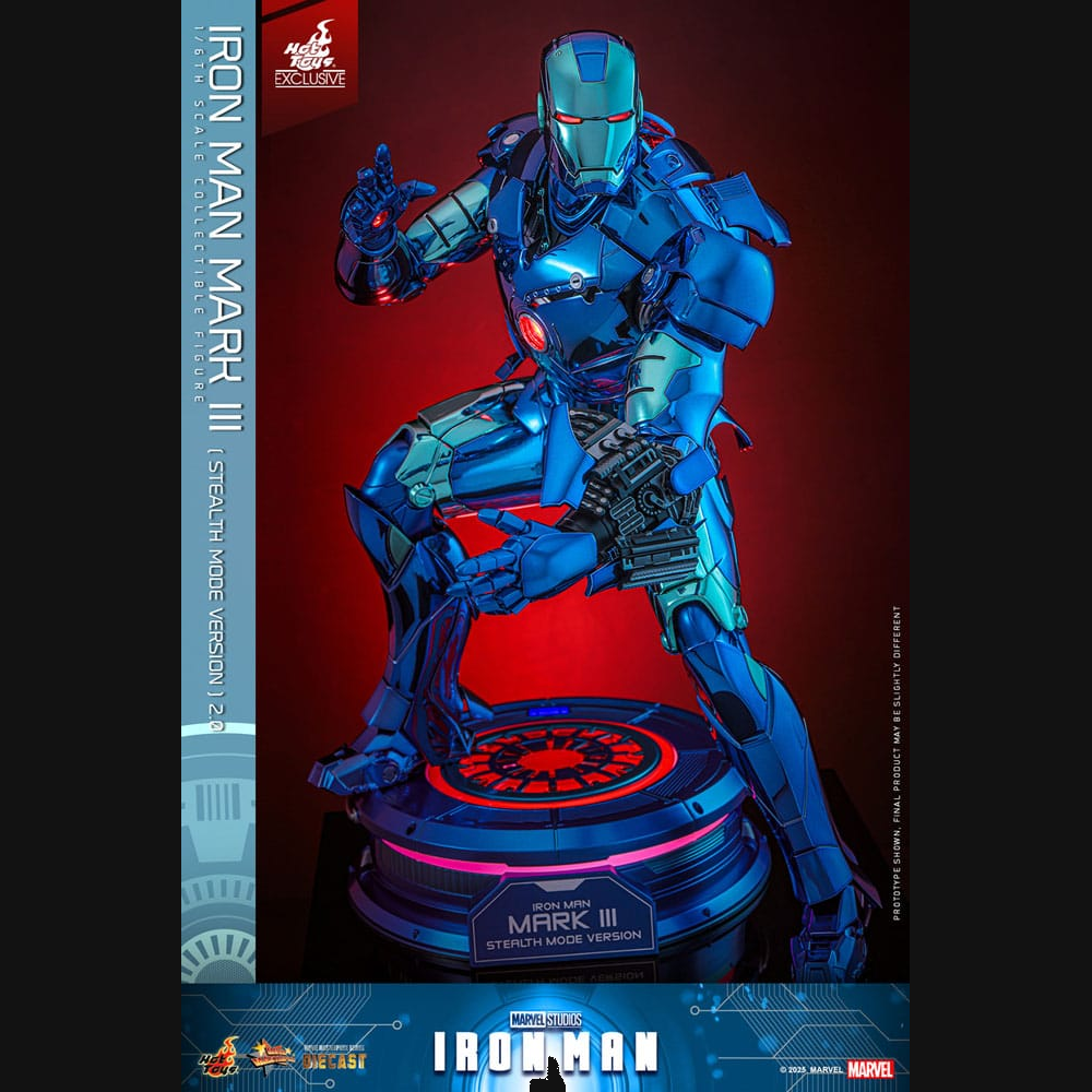 Hot Toys Iron Man - Iron Man Mark III (Stealth Mode) 2.0 Masterpiece Diecast 1/6 Actionfigur
