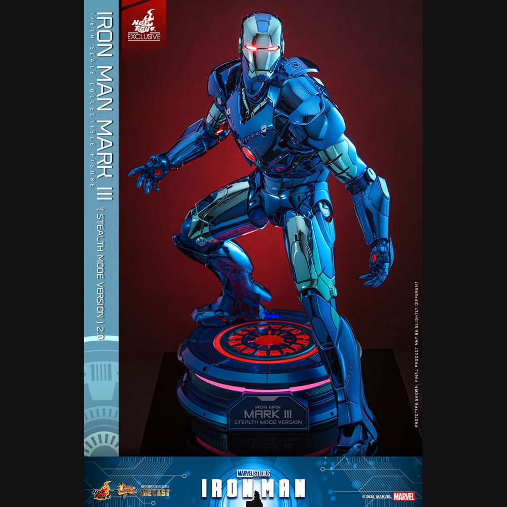 Hot Toys Iron Man - Iron Man Mark III (Stealth Mode) 2.0 Masterpiece Diecast 1/6 Actionfigur