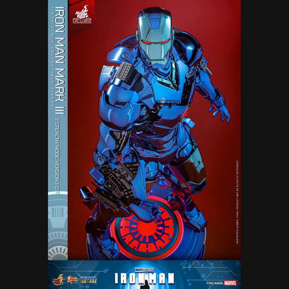 Hot Toys Iron Man - Iron Man Mark III (Stealth Mode) 2.0 Masterpiece Diecast 1/6 Actionfigur