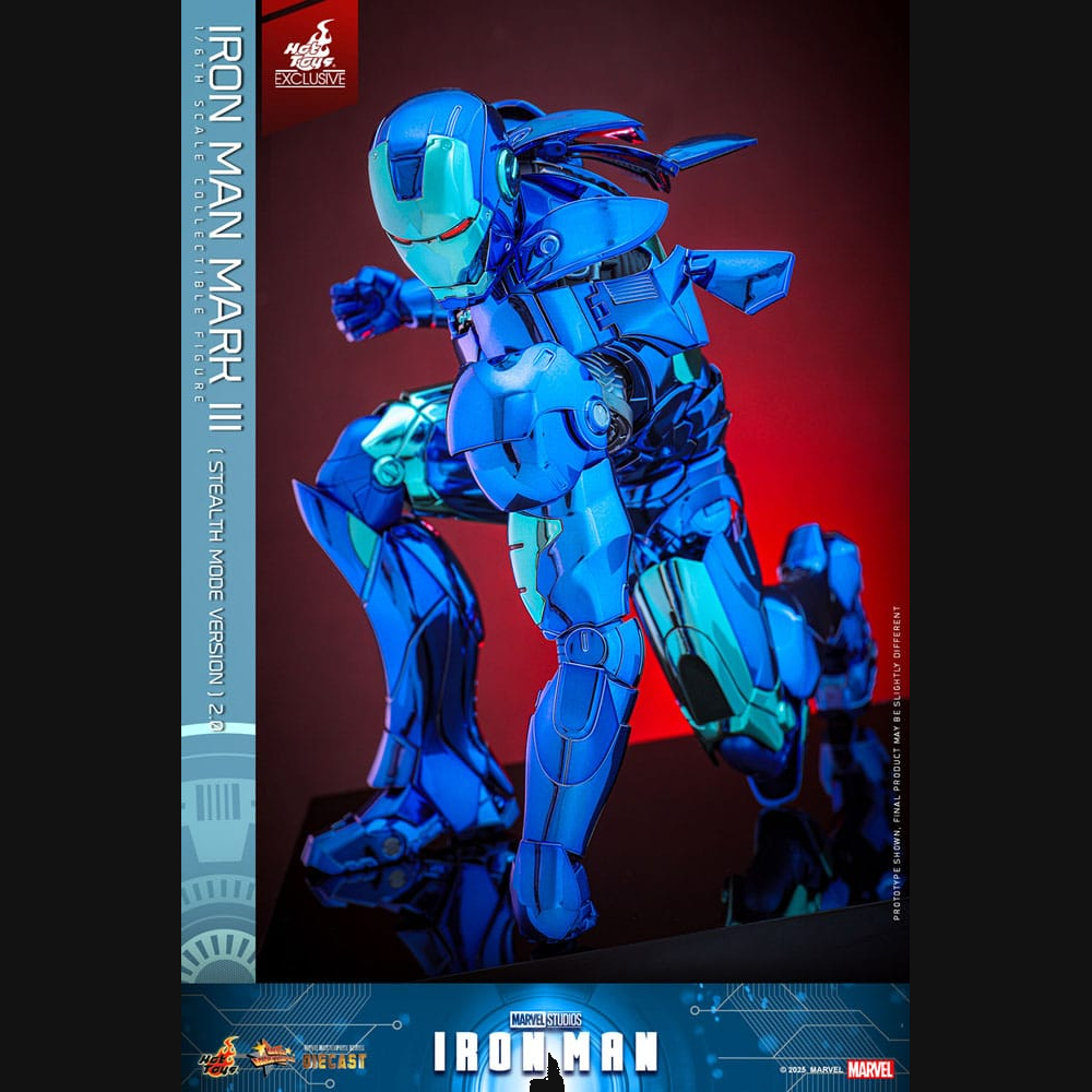 Hot Toys Iron Man - Iron Man Mark III (Stealth Mode) 2.0 Masterpiece Diecast 1/6 Actionfigur