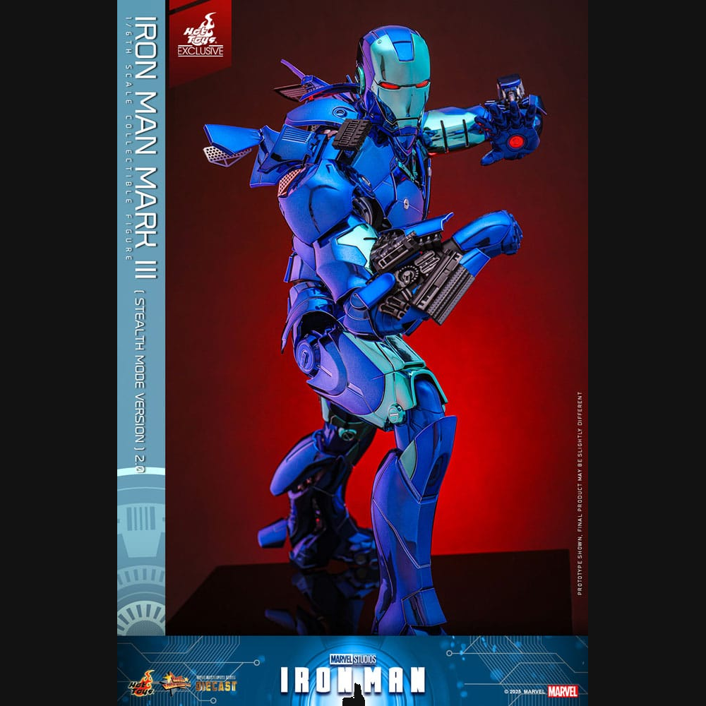 Hot Toys Iron Man - Iron Man Mark III (Stealth Mode) 2.0 Masterpiece Diecast 1/6 Actionfigur
