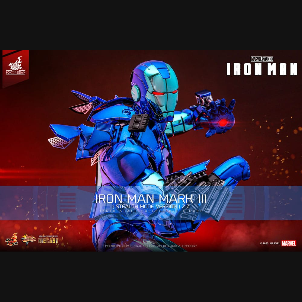 Hot Toys Iron Man - Iron Man Mark III (Stealth Mode) 2.0 Masterpiece Diecast 1/6 Actionfigur