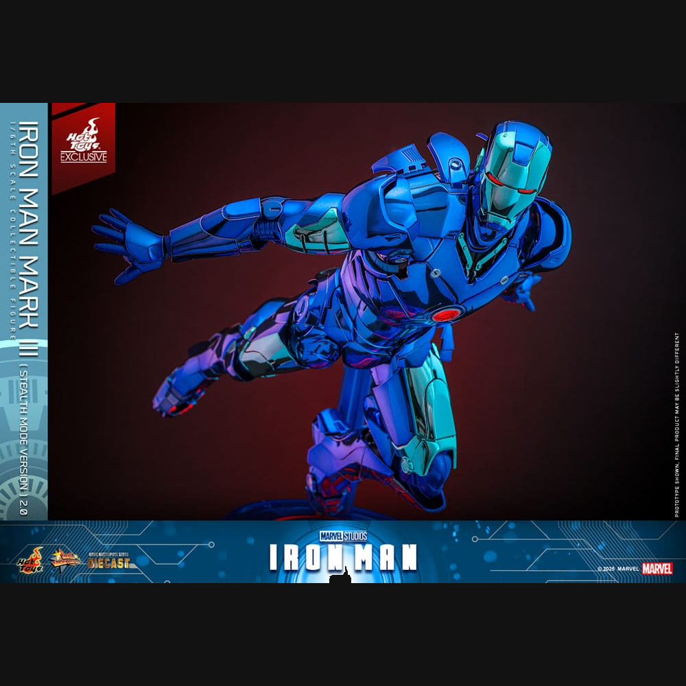 Hot Toys Iron Man - Iron Man Mark III (Stealth Mode) 2.0 Masterpiece Diecast 1/6 Actionfigur