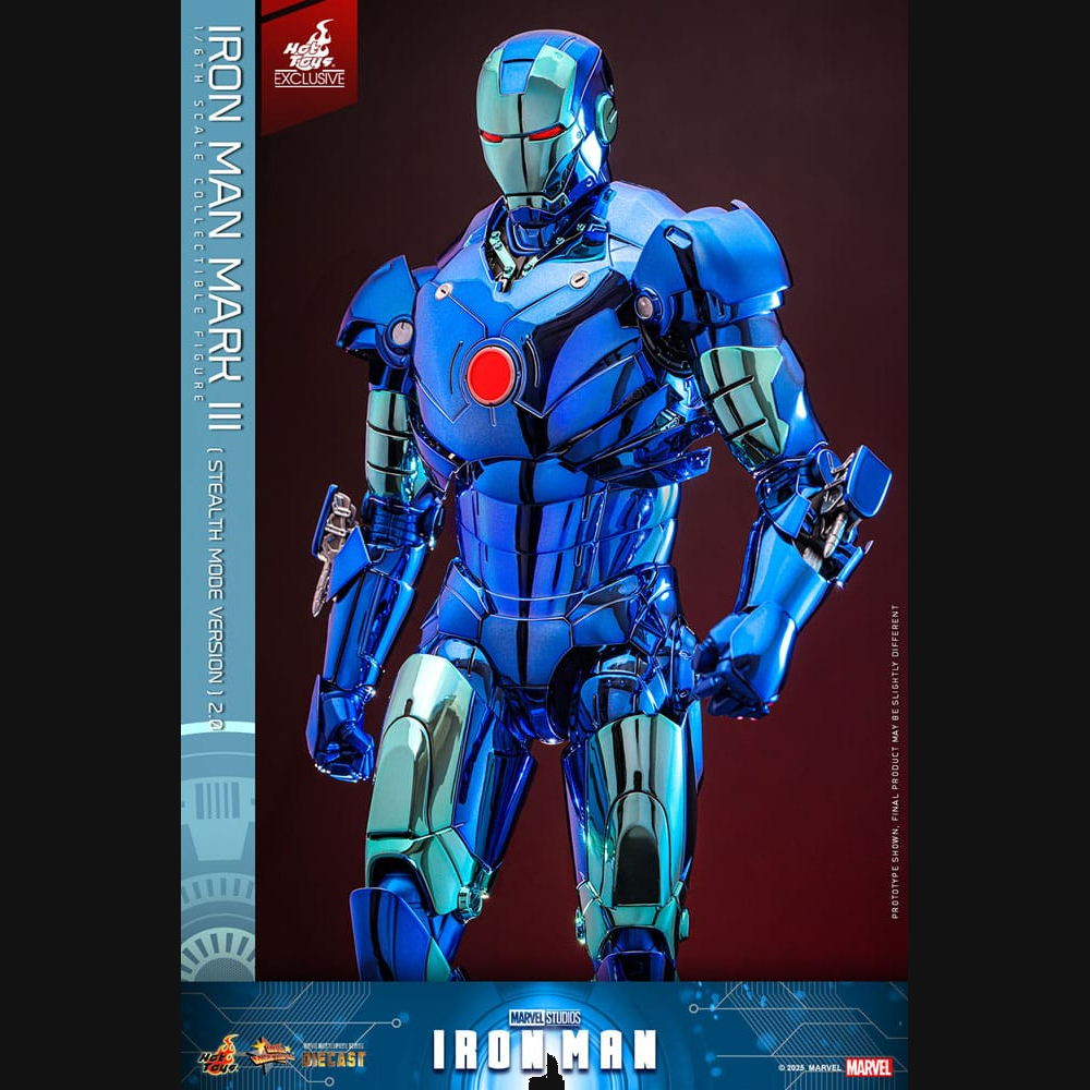 Hot Toys Iron Man - Iron Man Mark III (Stealth Mode) 2.0 Masterpiece Diecast 1/6 Actionfigur
