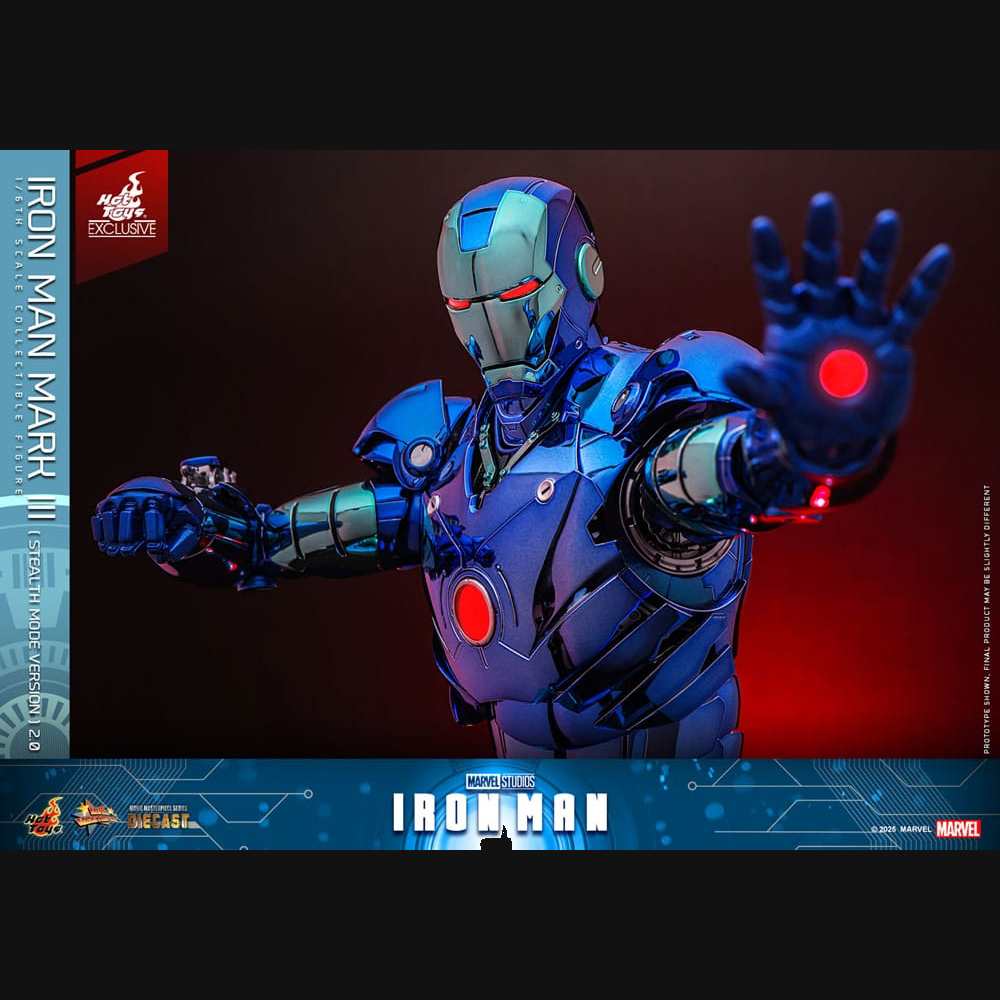 Hot Toys Iron Man - Iron Man Mark III (Stealth Mode) 2.0 Masterpiece Diecast 1/6 Actionfigur