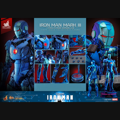 Hot Toys Iron Man - Iron Man Mark III (Stealth Mode) 2.0 Masterpiece Diecast 1/6 Actionfigur