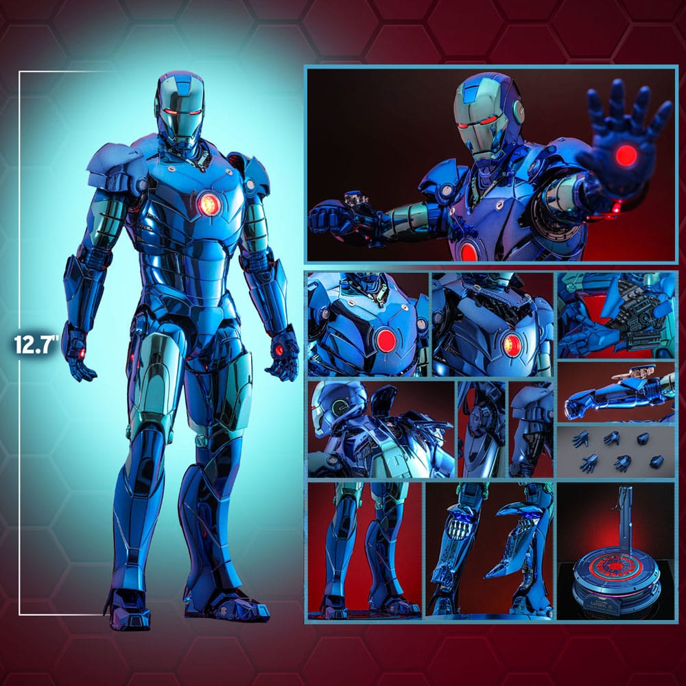 Hot Toys Iron Man - Iron Man Mark III (Stealth Mode) 2.0 Masterpiece Diecast 1/6 Actionfigur