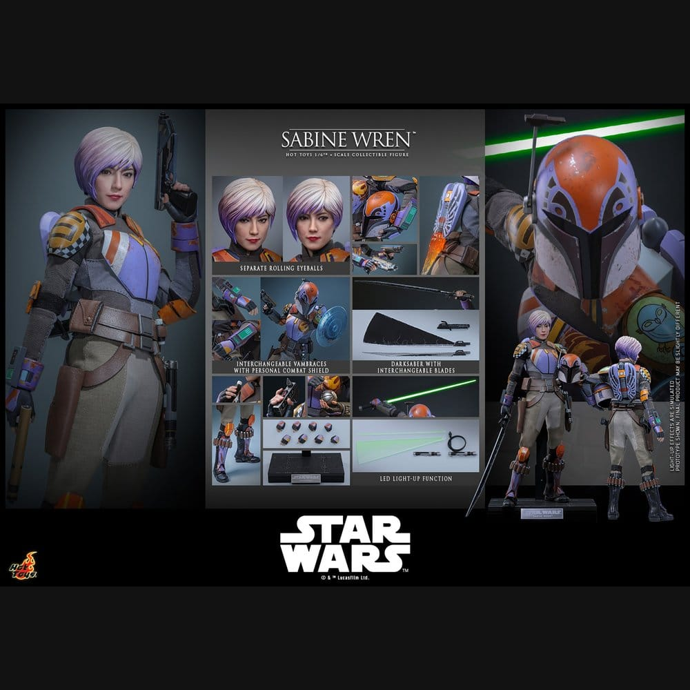 Hot Toys Star Wars: Rebels - Sabine Wren Masterpiece 1/6 Actionfigur