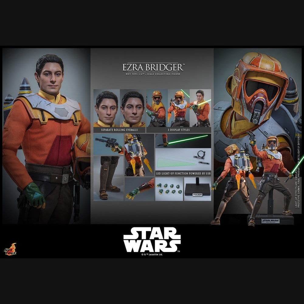 Hot Toys Star Wars: Rebels - Ezra Bridger Masterpiece 1/6 Actionfigur