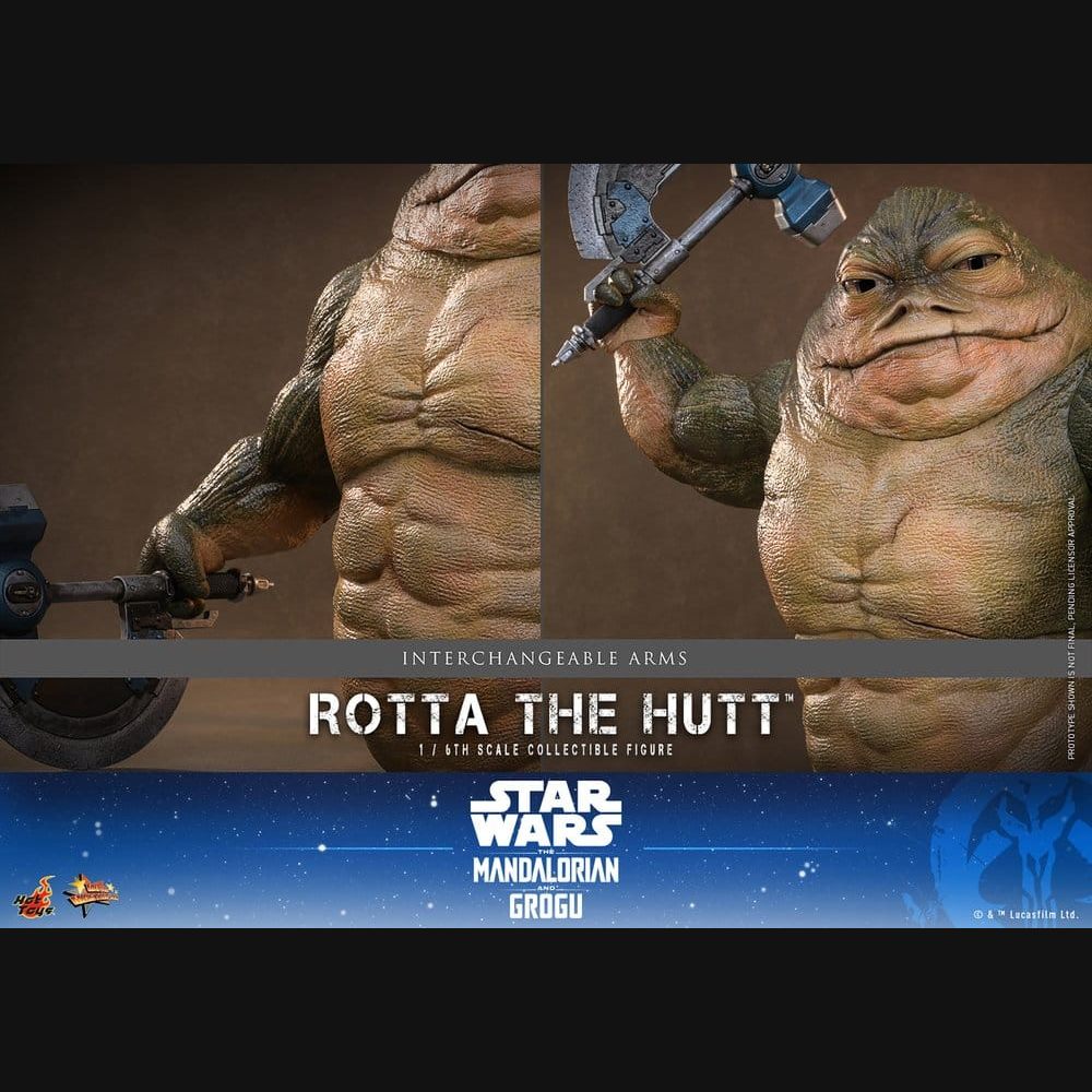 Hot Toys Star Wars: The Mandalorian & Grogu - Rotta The Hutt Masterpiece 1/6 Actionfigur