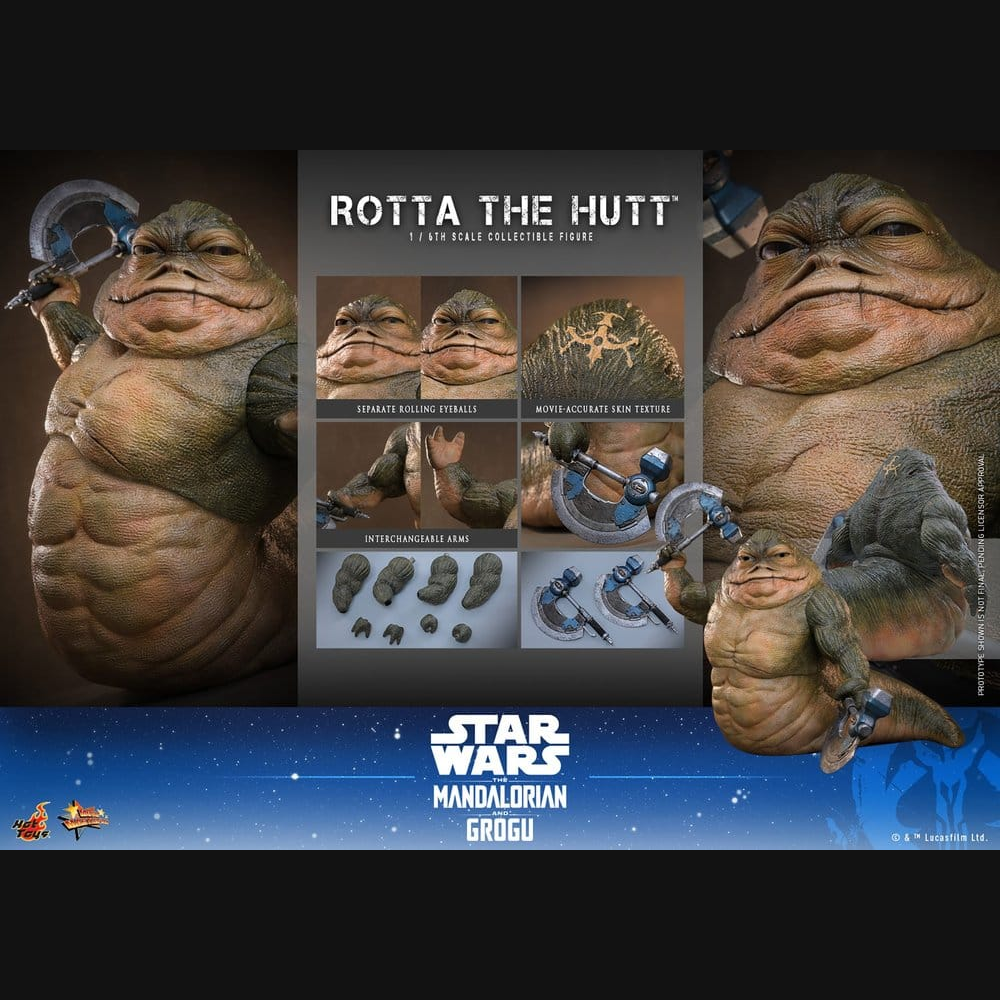 Hot Toys Star Wars: The Mandalorian & Grogu - Rotta The Hutt Masterpiece 1/6 Actionfigur