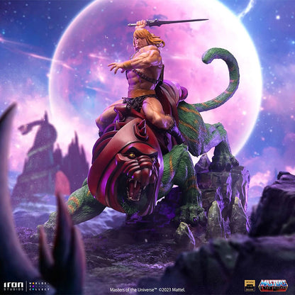 Iron Studios Masters of the Universe – He-Man und Battle Cat Deluxe Art Scale 1/10 – Statue