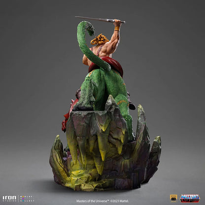 Iron Studios Masters of the Universe – He-Man und Battle Cat Deluxe Art Scale 1/10 – Statue