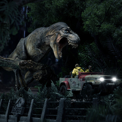 Iron Studios Jurassic Park – T-Rex Chase Demi Art Scale 1/20 – Statue