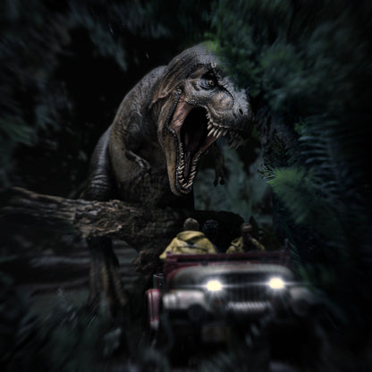 Iron Studios Jurassic Park – T-Rex Chase Demi Art Scale 1/20 – Statue