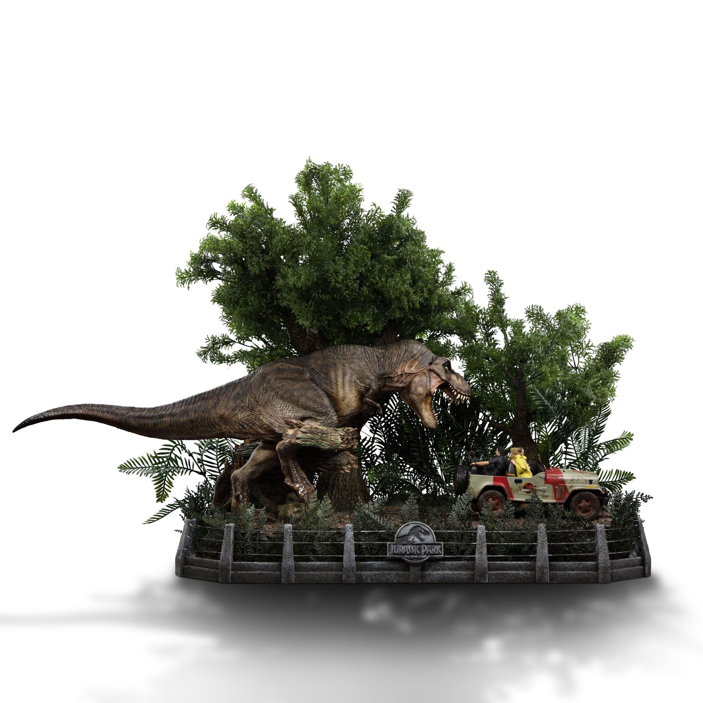 Iron Studios Jurassic Park – T-Rex Chase Demi Art Scale 1/20 – Statue