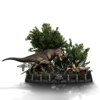 Iron Studios Jurassic Park – T-Rex Chase Demi Art Scale 1/20 – Statue