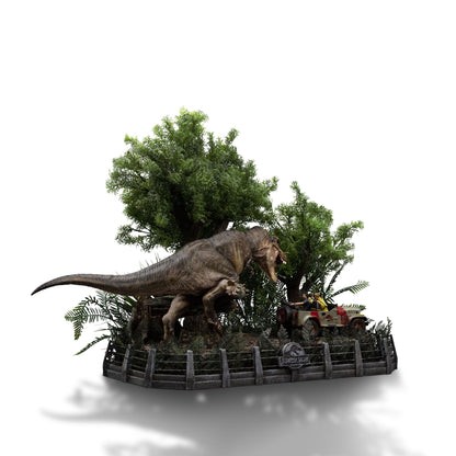 Iron Studios Jurassic Park – T-Rex Chase Demi Art Scale 1/20 – Statue