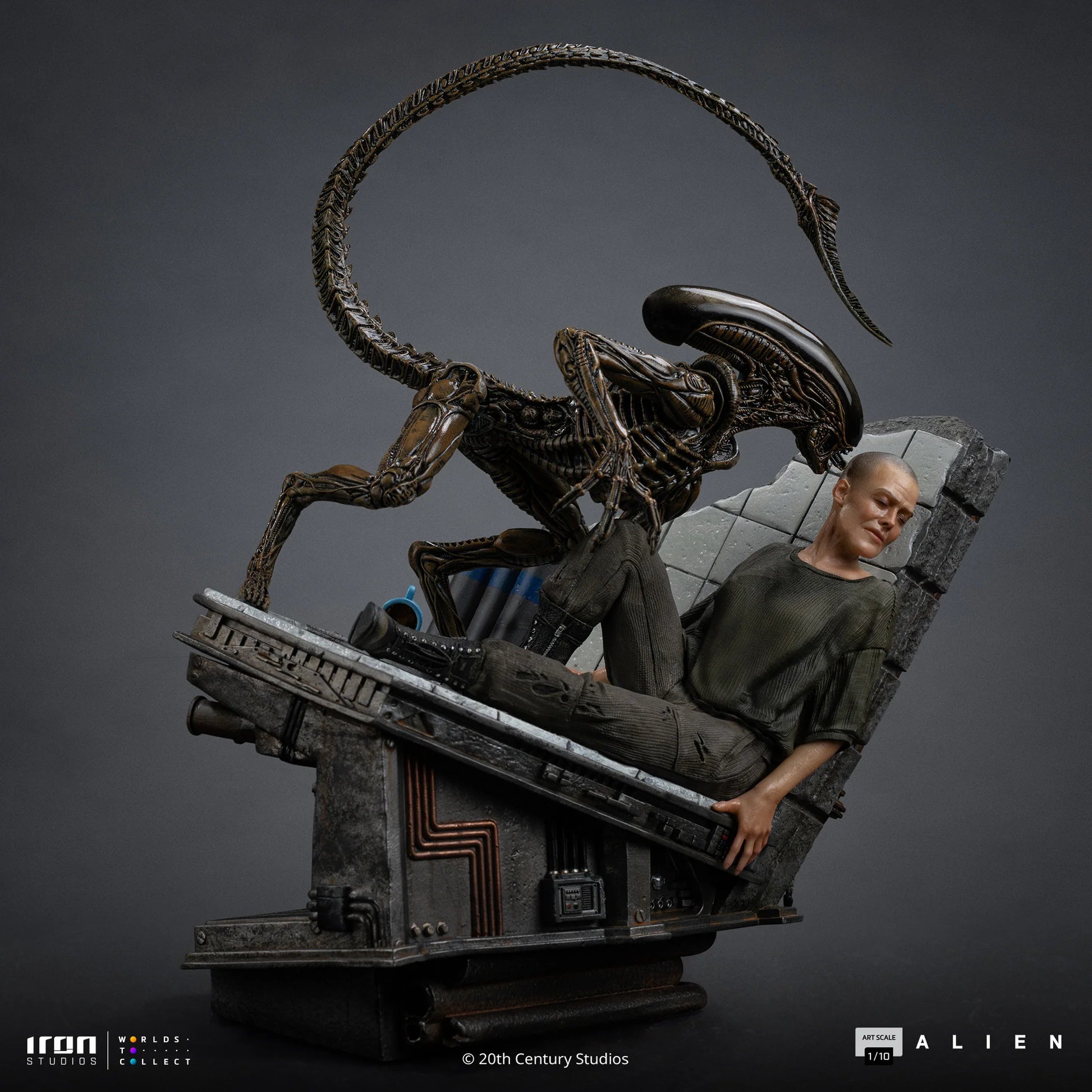 Iron Studios Alien - Ellen Ripley und Alien Art Scale 1/10 - Statue