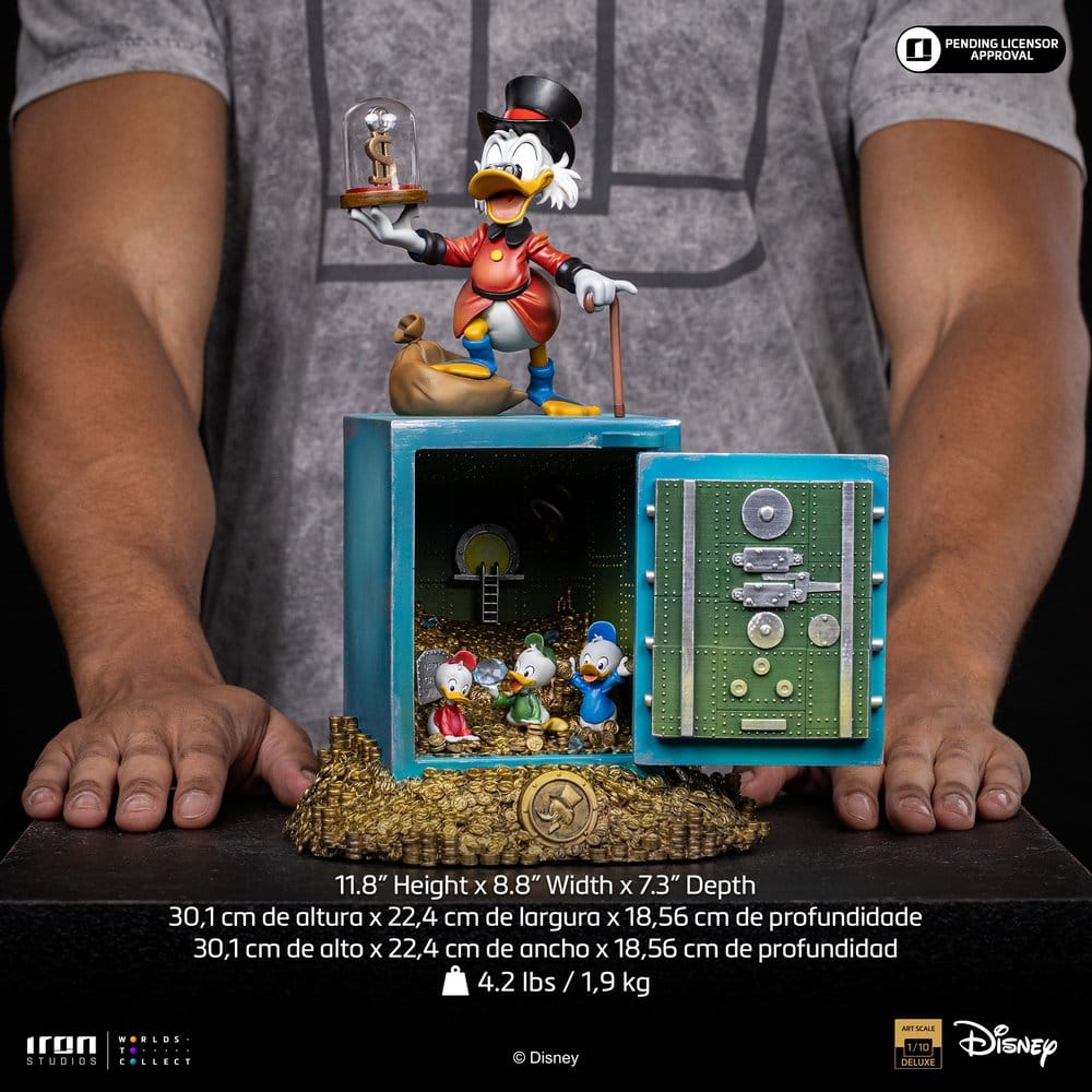 Iron Studios Disney: Duck Tales - Dagobert Duck und Neffen Art Scale 1/10 - Statue