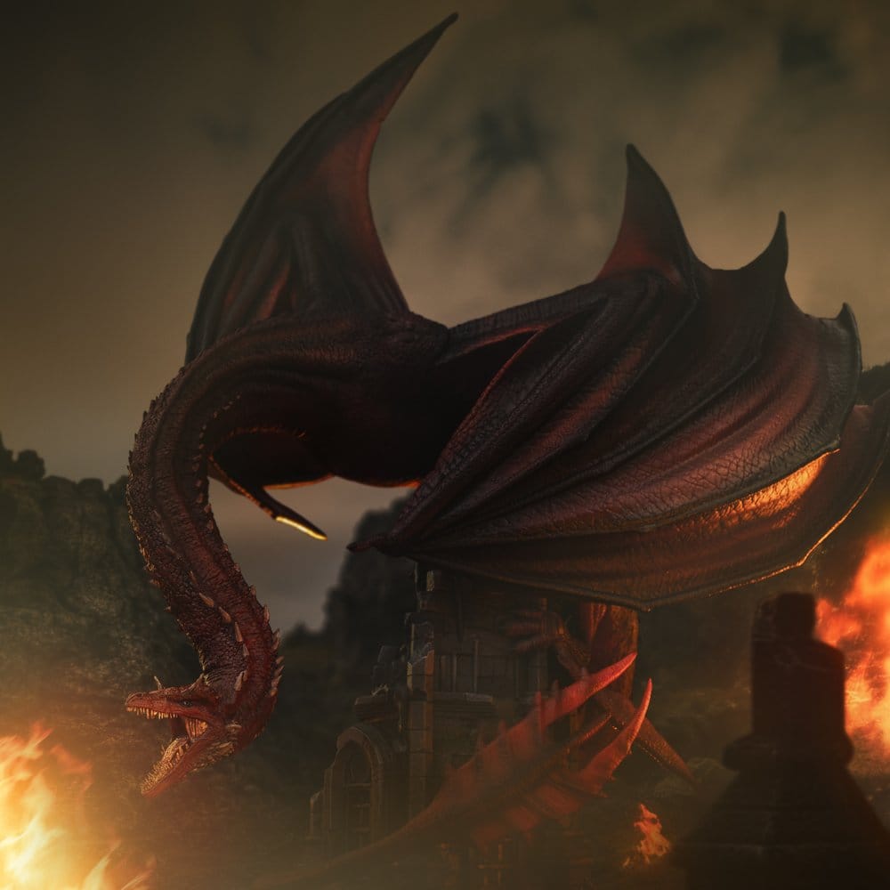 Iron Studios House of the Dragon - Caraxes - Icons Statue
