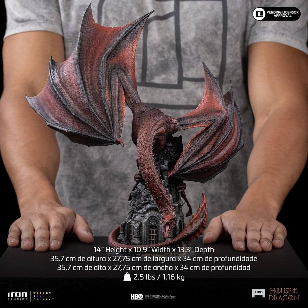 Iron Studios House of the Dragon - Caraxes - Icons Statue