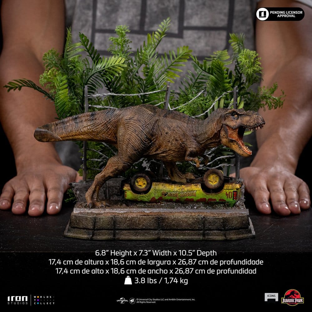 Iron Studios Jurassic Park - T-Rex Ausbruch Set A - Icons Statue