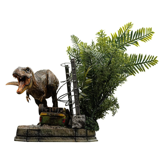 Iron Studios Jurassic Park - T-Rex Ausbruch Set A - Icons Statue