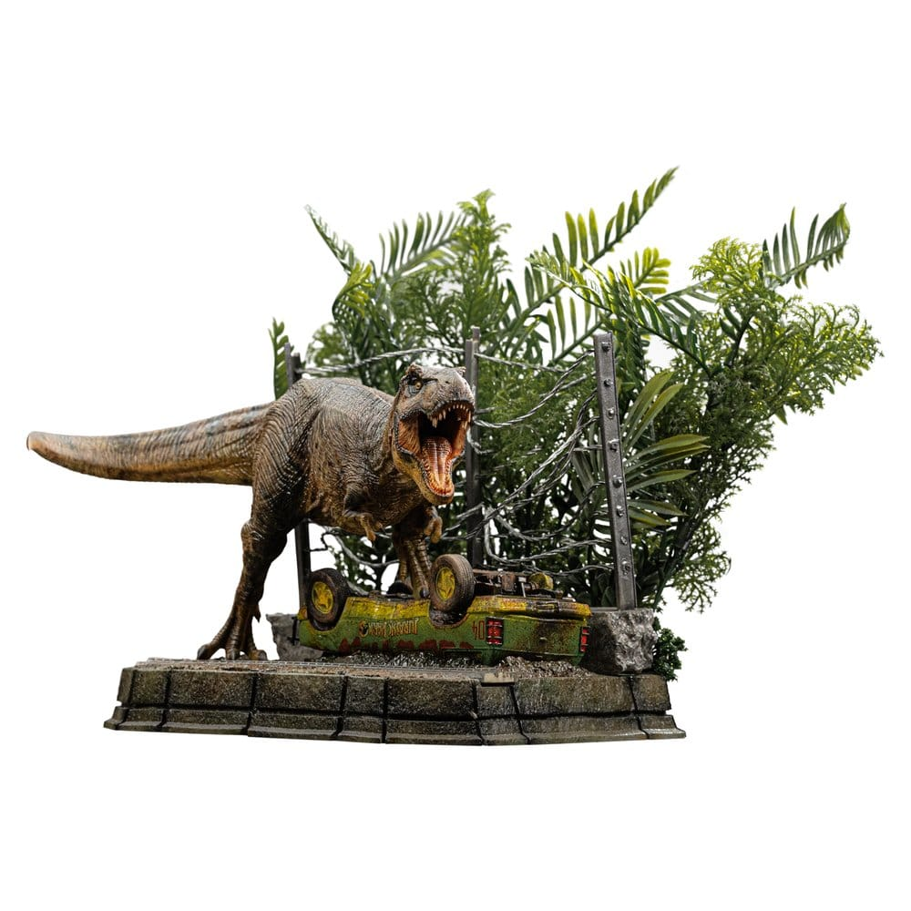Iron Studios Jurassic Park - T-Rex Ausbruch Set A - Icons Statue