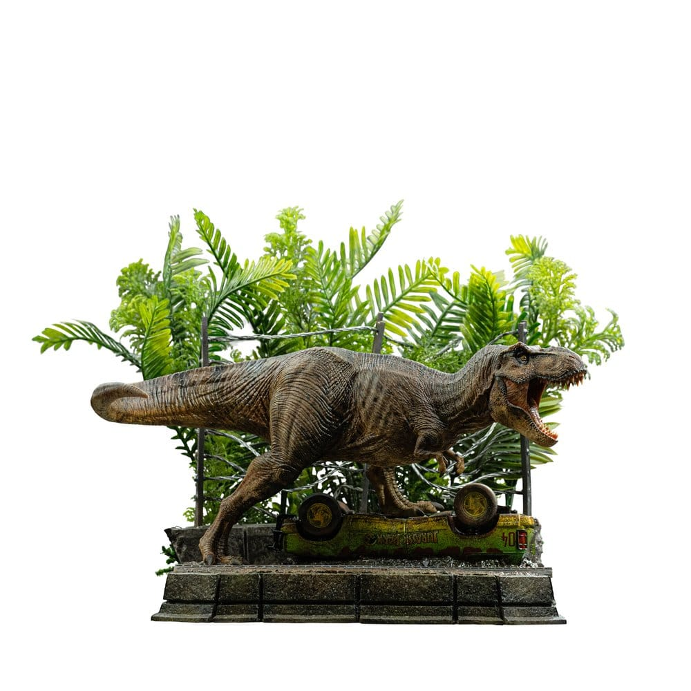 Iron Studios Jurassic Park - T-Rex Ausbruch Set A - Icons Statue