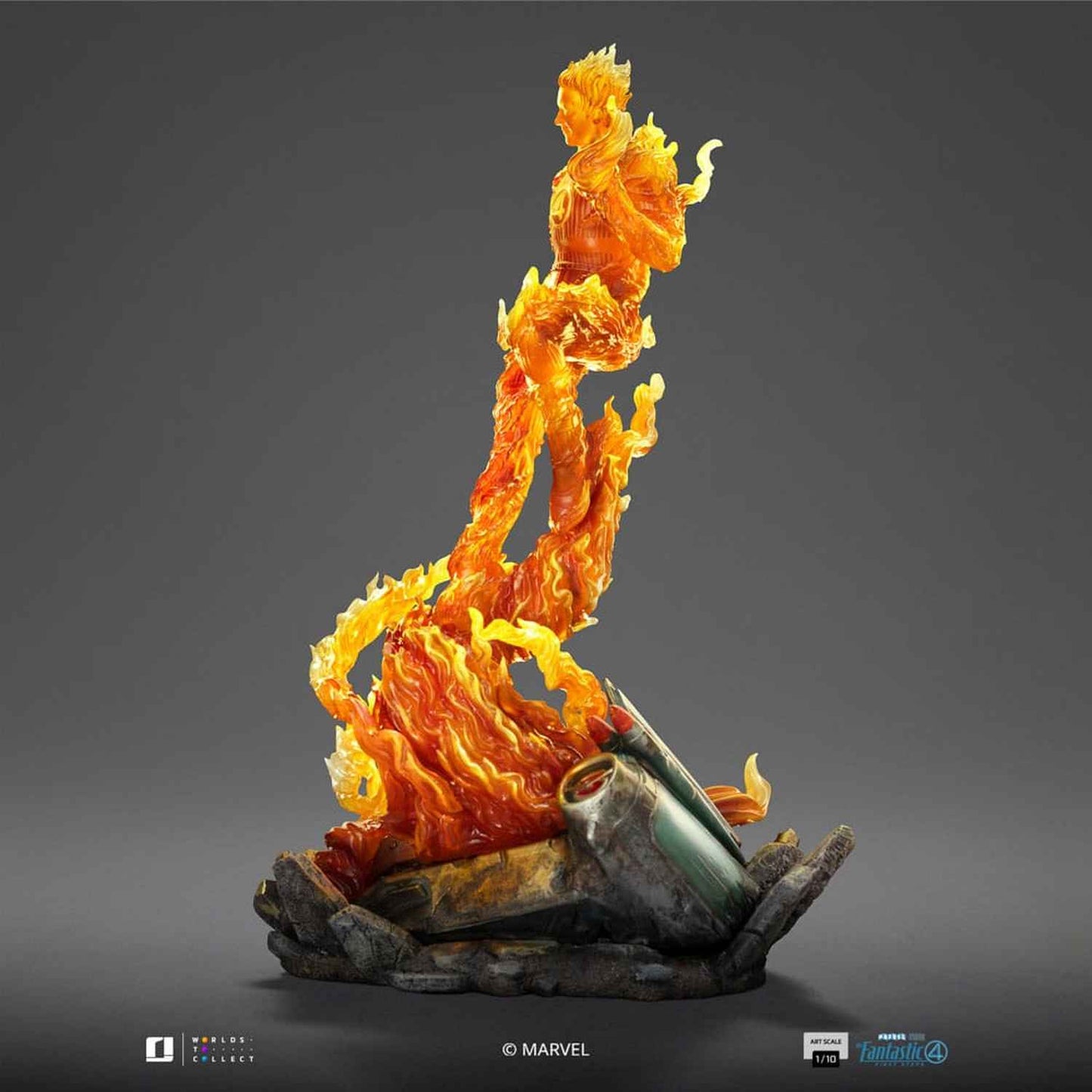 Iron Studios Marvel: Fantastic Four - Human Torch Art Scale 1/10 - Statue