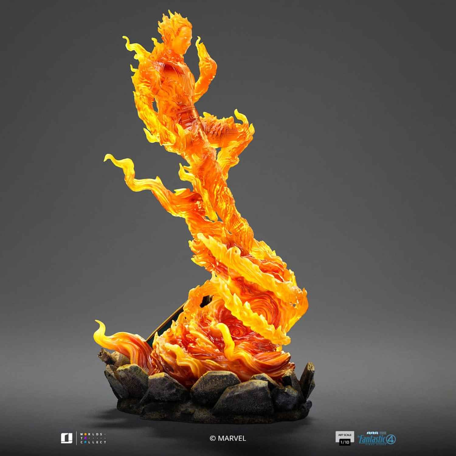 Iron Studios Marvel: Fantastic Four - Human Torch Art Scale 1/10 - Statue